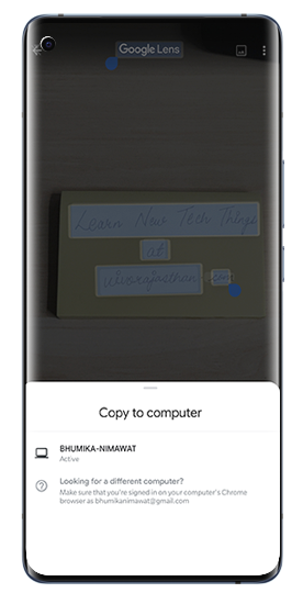 Google Lens Can Quickly Copy-Paste Handwritten Notes Between